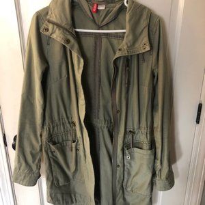 Olive Green H&M Fall Jacket (Size 6)